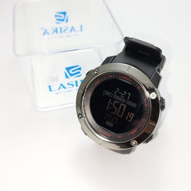 SALE!!! Jam Tangan Digital Kasual Pria Lasika Jumbo 8009 Water Resist Bonus Box