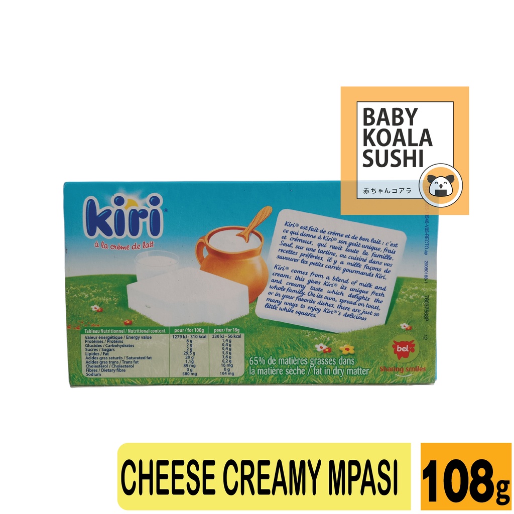 KIRI Cheese Creamy Keju Oles 108g | Bisa untuk MPASI Bayi