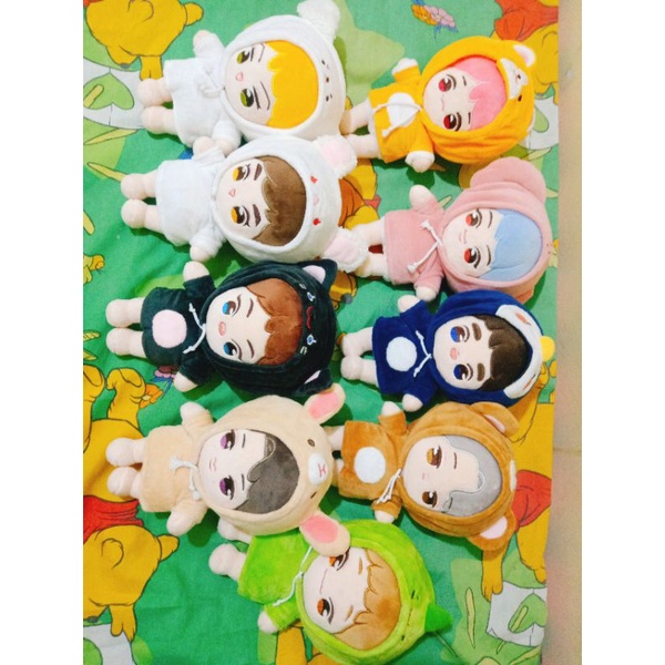 baidu exo bar doll 20 cm chanyeol baekhyun suho sehun xiumin chen kai kyungsoo d.o lay yixing 20cm