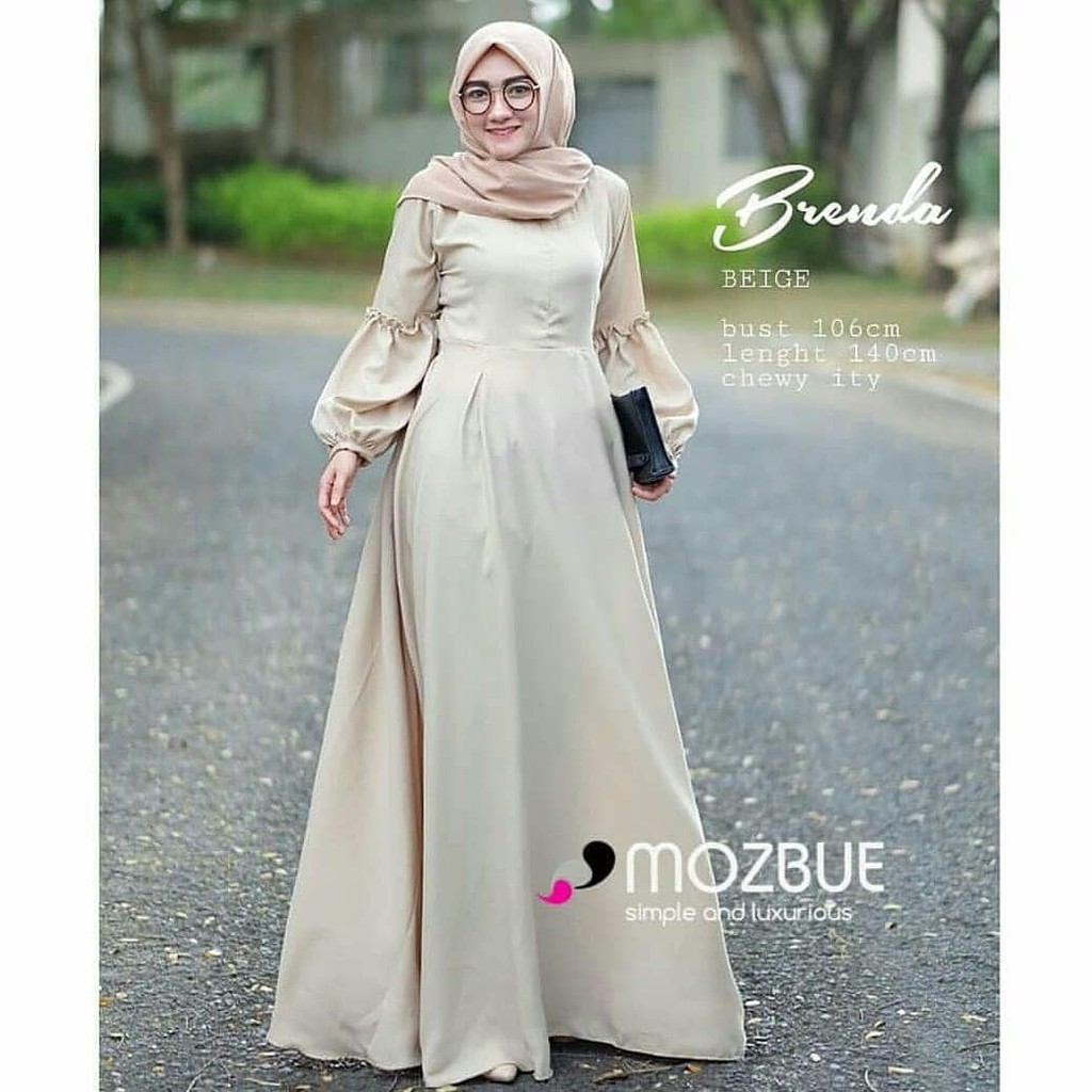 PROMO SUPER SALE !!! BRENDA MAXY PR001 / GROSIR  BAJU MUSLIM TERLARIS / MAXY DRESS MUSLIM MURMER