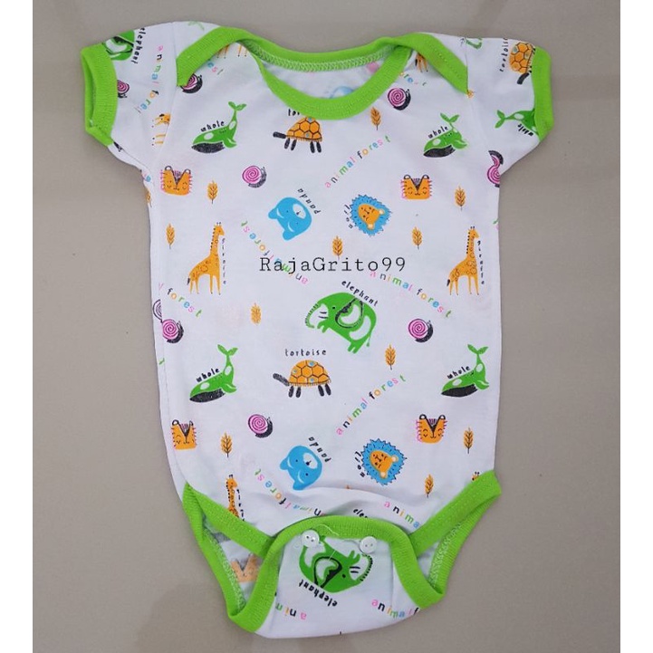 Jumper Bayi Motif - Print bahan Katun / JUMPER Bayi Praktis Jumsuit Newborn