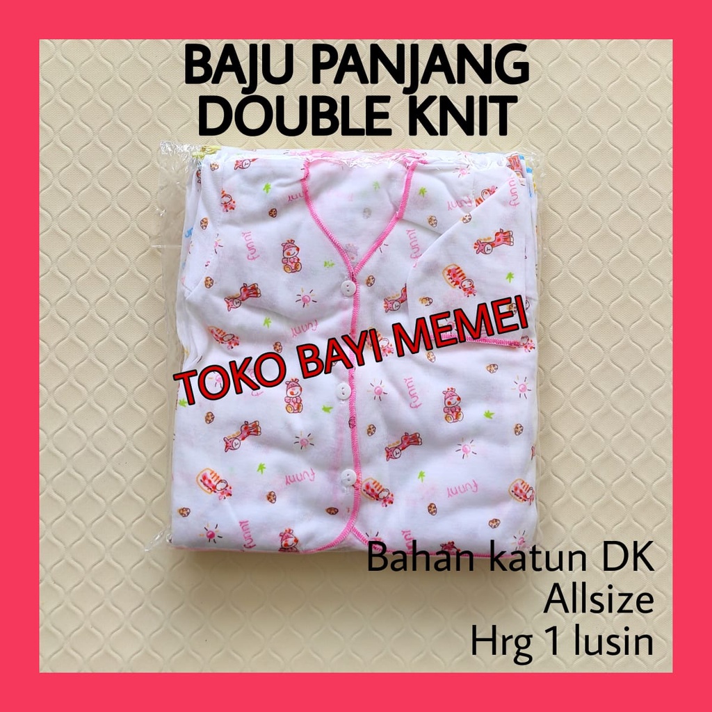 1 LUSIN (12 pcs) Baju bayi DOUBLE KNIT grosir TERMURAH