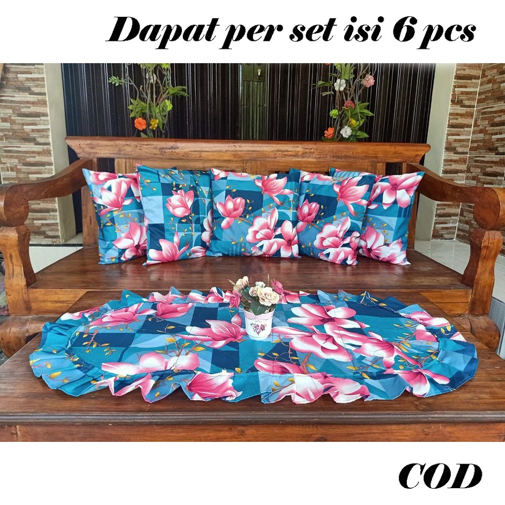 [✅COD] PAKET SARUNG BANTAL SOFA SET 40X40 ANEKA MOTIF DAN WARNA DEKORASI RUANG TAMU PERLENGKAPAN RUMAH