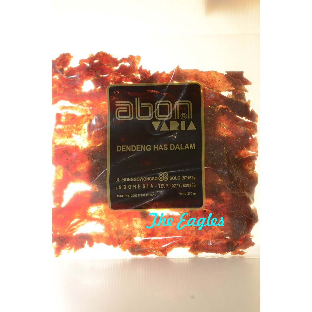 

Dendeng daging Sapi has dalam Abon YUSRIE 250g OLEH kas tradisional SOLO manis gurih nikmat