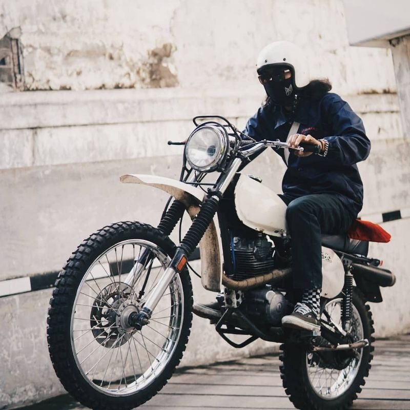 Helm Retro Helm Motor Custom Helm Slim Chopper