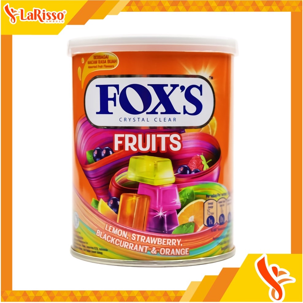 

PERMEN FOX TIN 180GR NEW FRUITS