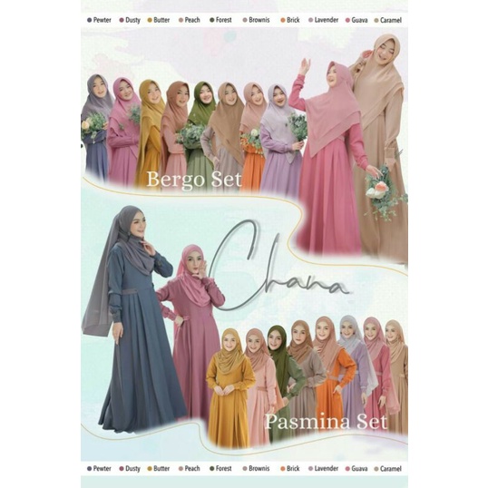 Chana SET Bergo by Kyana Hijab