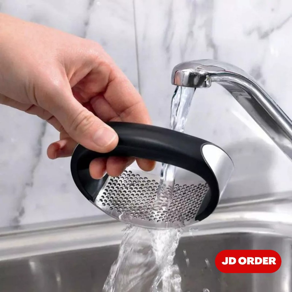 Garlic Press Stainless Alat Penggerus Bawang Putih Bumbu Dapur