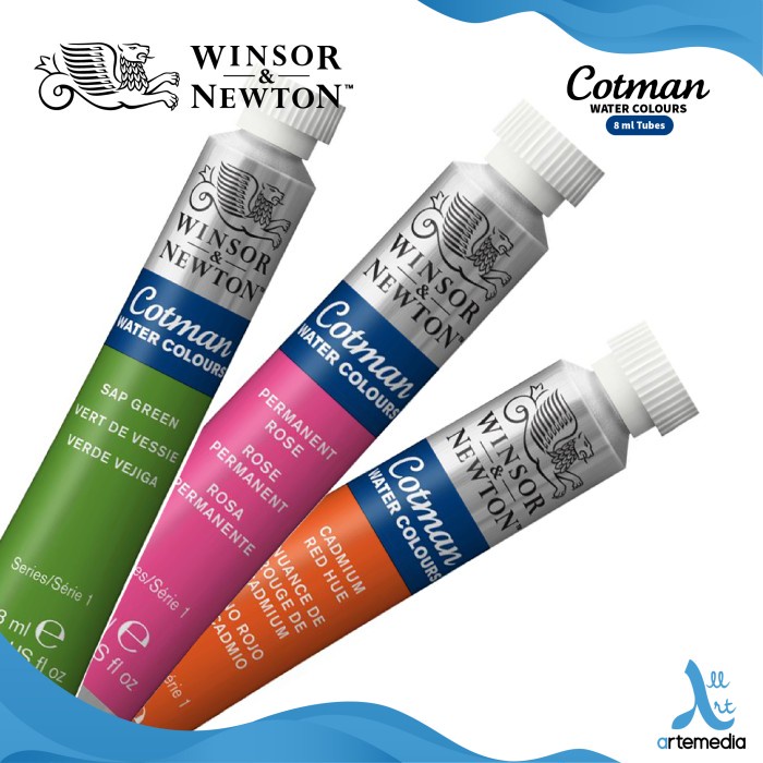 

air-cat- cat air winsor & newton cotman tube 8ml watercolor - 02/02 - yellow ochre -cat-air.