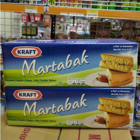 

Keju Kraft cheddar martabak repack 250gr