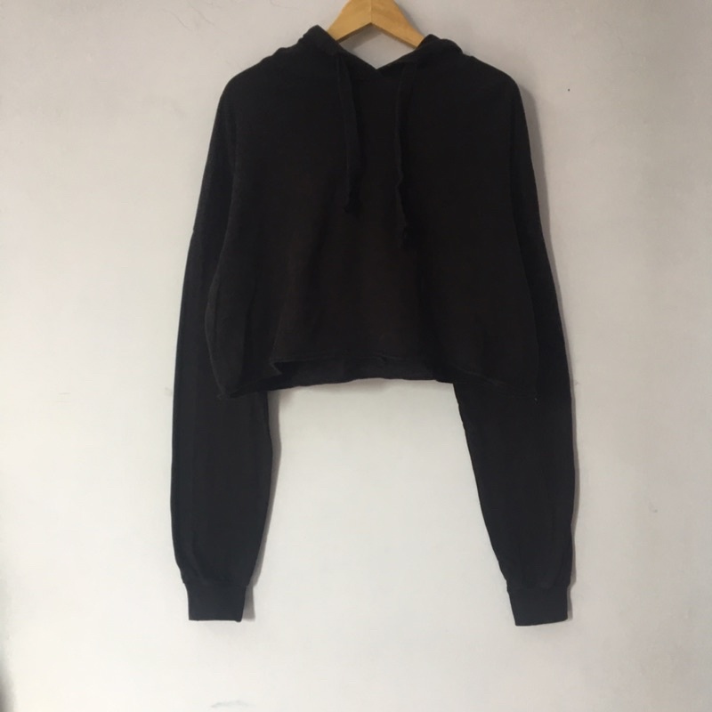 Bershka Crop Hoodie Oversize