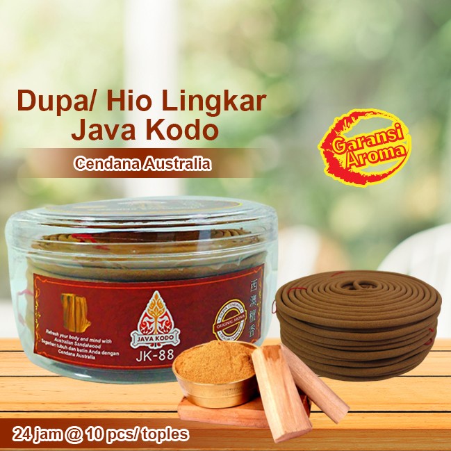 Dupa/ Hio Lingkar Java Kodo Cendana Australia 24 jam @ 10 pcs/ toples