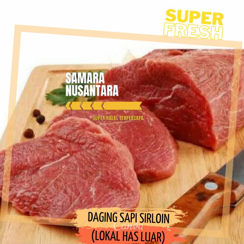 Jual Daging Sapi Sirloin Daging Sapi Has Luar Ataw Lamusir Kg Super