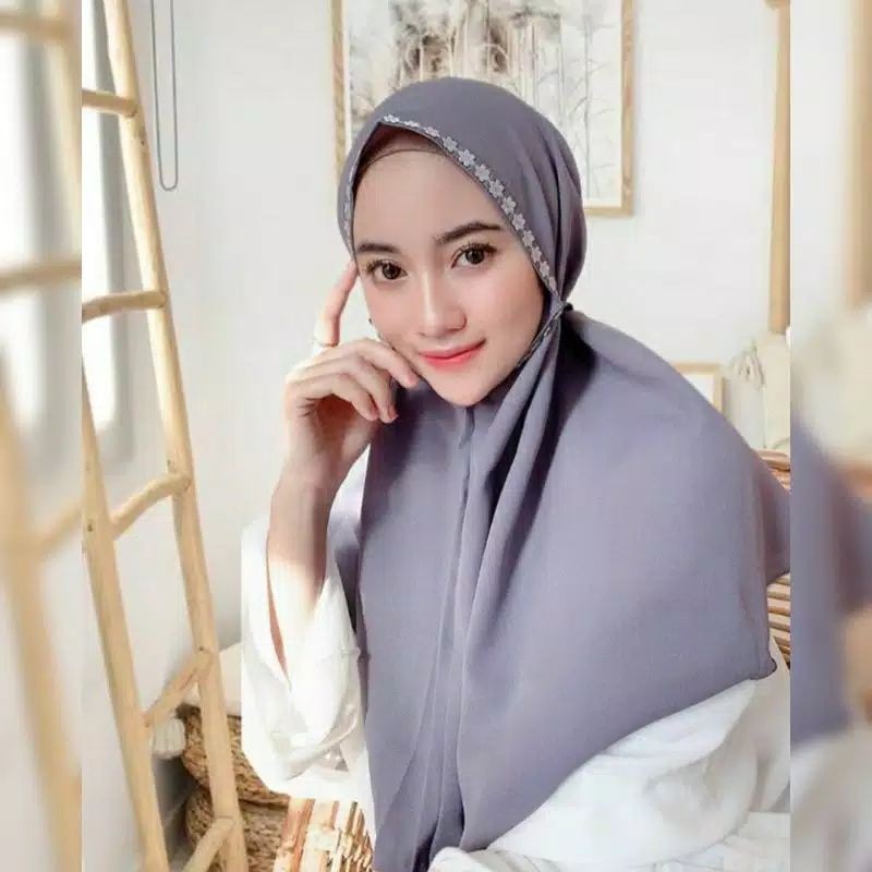 BERGO MARYAM RENDA MELATI DIAMOND / HIJAB BERGO MELATI NON PET / MARYAM MELATI / BERGO MELATI