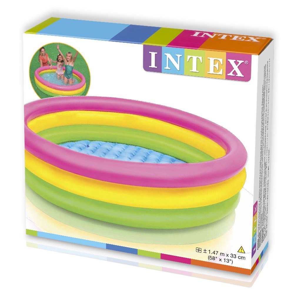 Intex Sunset Glow Baby Pool / Kolam Tiup Pelangi 57422