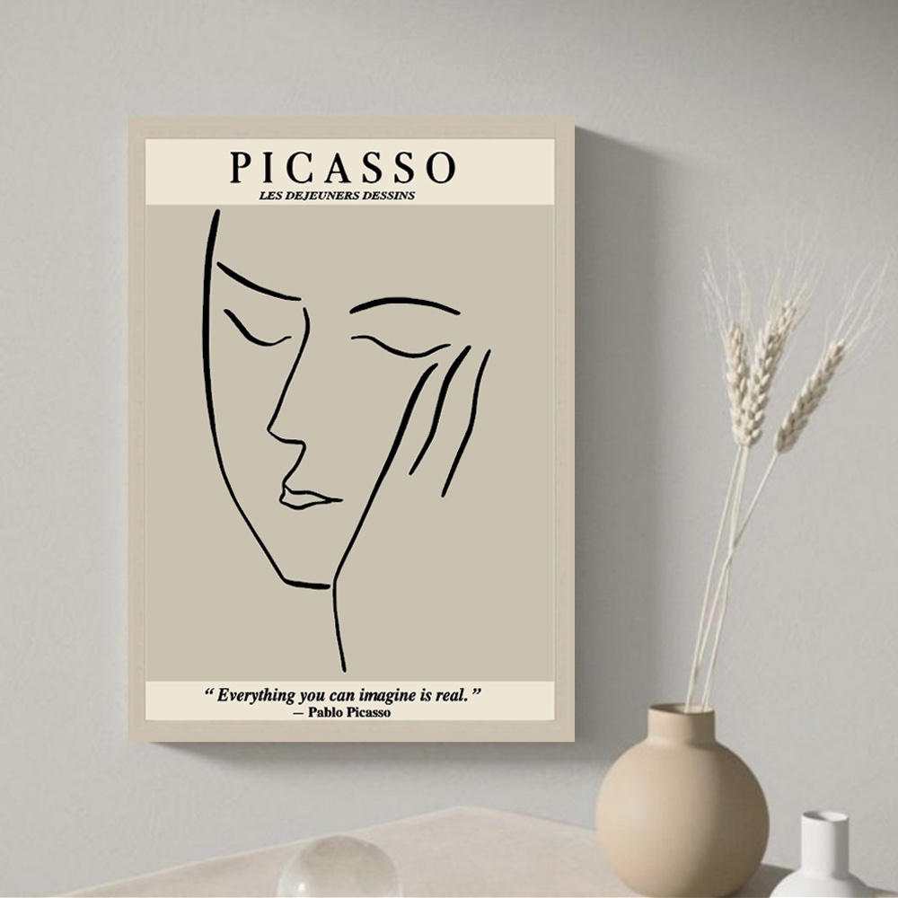 Wall decor Hiasan dinding dekorasi Aesthetic VOGUE MATISSE PICASSO Hiasan ruang tamu