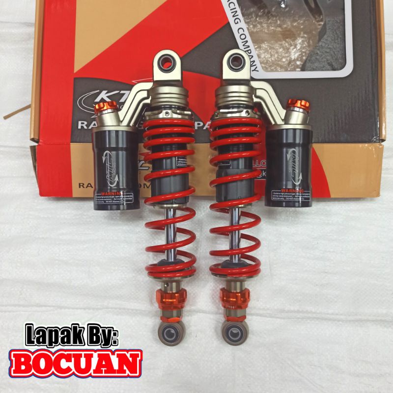 shock ktc racing extreme 320 340 rxking bebek w175 shockbreaker belakang-MERAH