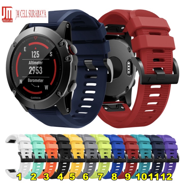 Easy Quick Fit 26mm Tali Strap Untuk Garmin D2 Charlie Bravo Fenix 5x Plus 6x Pro MK1