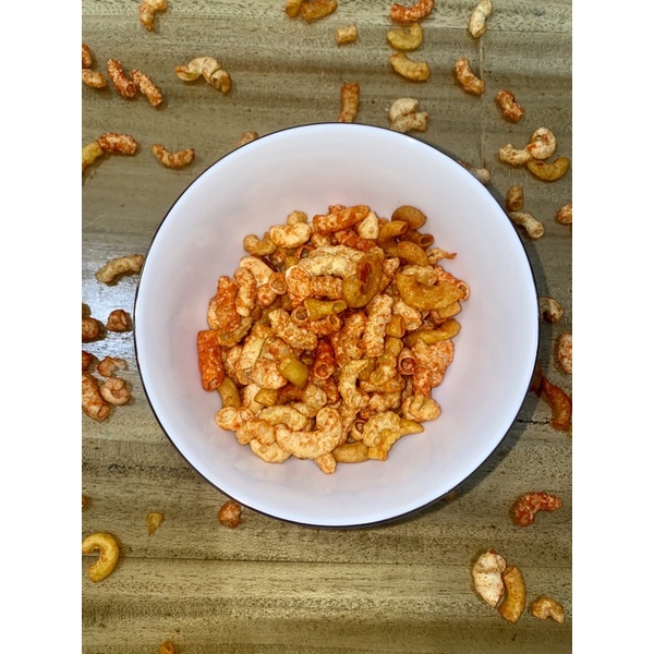 

( ROEMAH DJAJANAN SNACK ) MACARONI PEDAS LEVEL 10