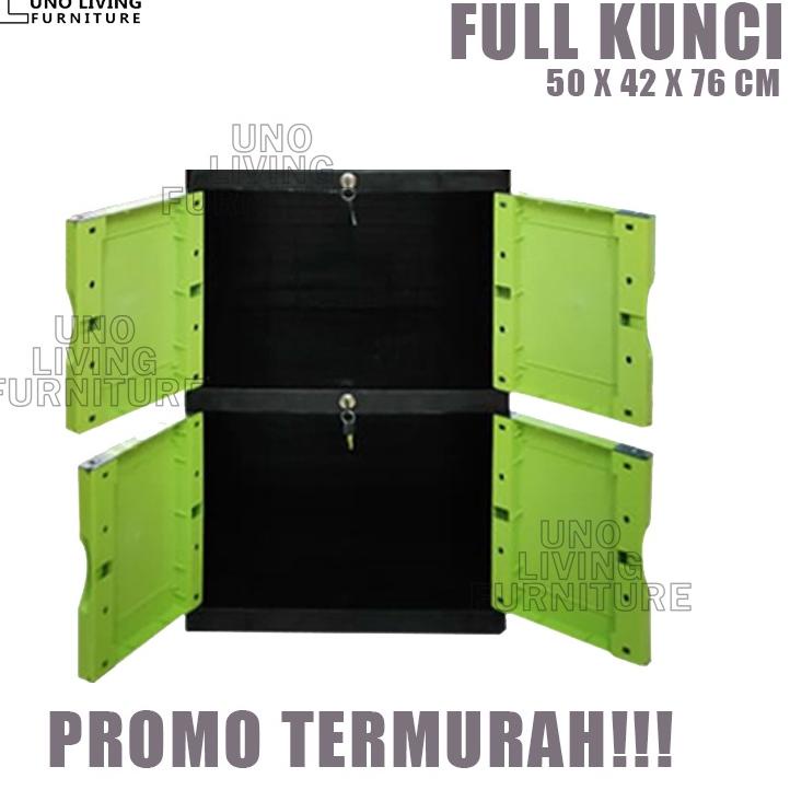 ✺ LEMARI PAKAIAN PLASTIK 2 SUSUN FULL KUNCI LEMARI APOLLY STAR 2 SUSUN LEMARI PINTU LEMARI PLASTIK T