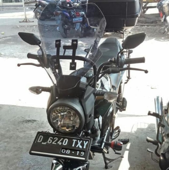 OBRAL BRACKET VISOR BREKETBRAKET  WINDSHIELD VERZA NEW MEGAPRO NEW CB BYSON OLD CB - CB 150 VERZA