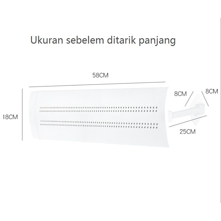 Reflektor Udara Penahan Angin AC Lipat Talang Genuine Air Protection