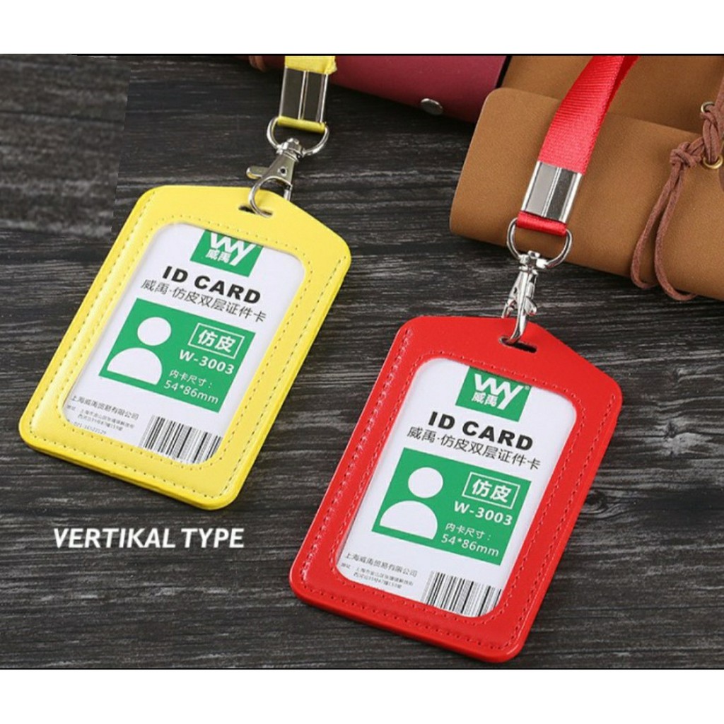 

NAME TAG ID CARD KALUNG ID CARD CARD HOLDER NAME TAG BAHAN KULIT NAME TAG VERTIKAL 2 SLOT