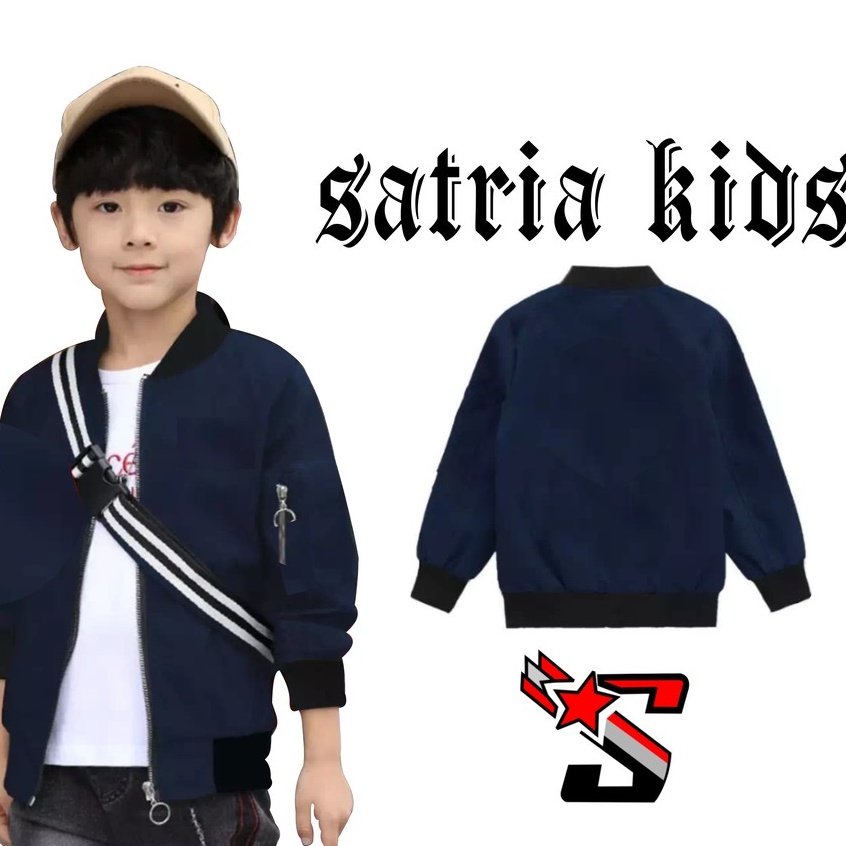 JAKET ANAK 2-12TAHUN LAKILAKI PEREMPUAN BOMBER ZIPPER LOTTO TERLARIS