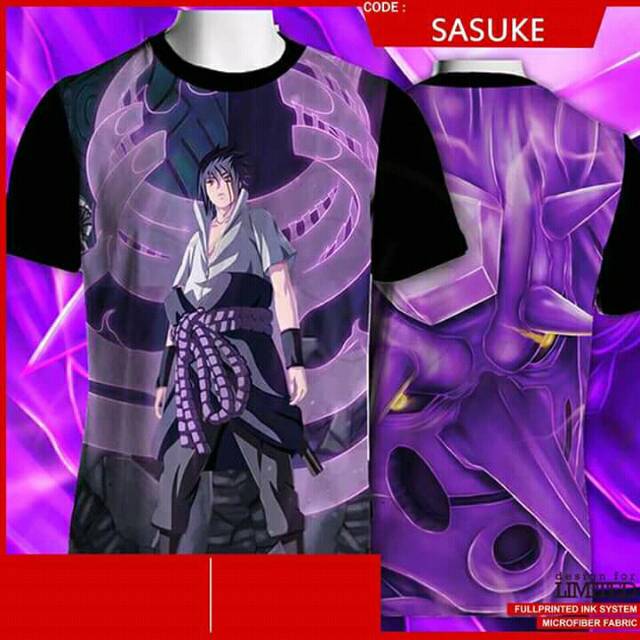 Kaos Anime Uchiha Sasuke Susano'o Fullprint