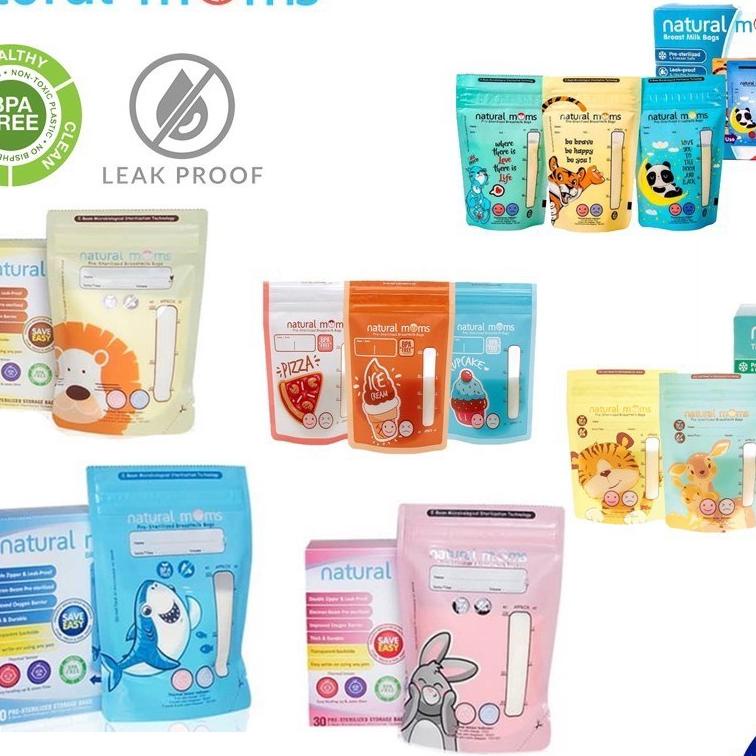 Natural Moms Kantong ASI Isi 30 Pcs / NATURAL MOMS BREASTMILK BAG