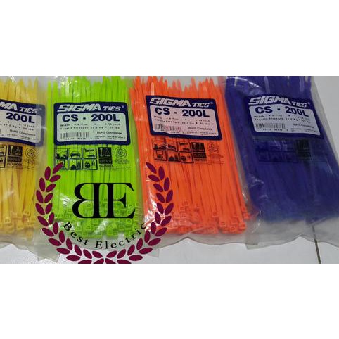 

☄ Kabel Ties / Kabel Tis / Cable Tie CS 200 L Warna 20 cm SIGMA CS200L ℗