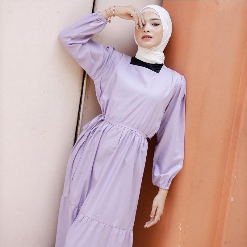 BEFAST - ZFS OOTD Wanita Dress HARUM / MARMAXY MAXI DRESS / Dress Casual Wanoita / Dress Lengan Panjang / Dress Kekinian Remaja / Dress Maxy Polos / Dress Jumbo