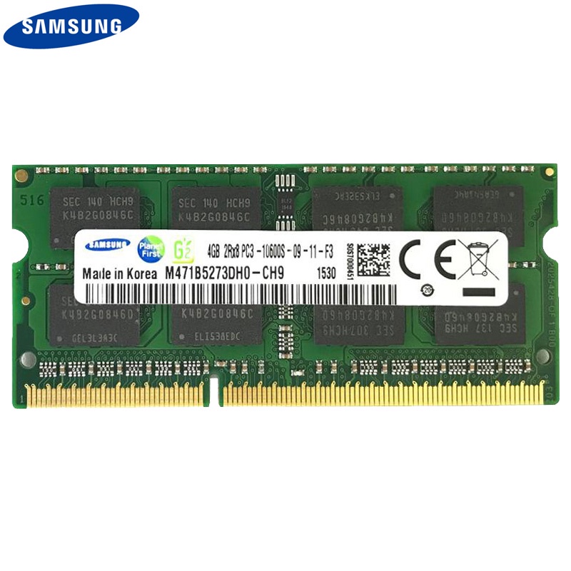 Samsung DDR3 4GB 2RX8 1333MHz PC3-10600s 204PIN SO-DIMM Untuk Laptop