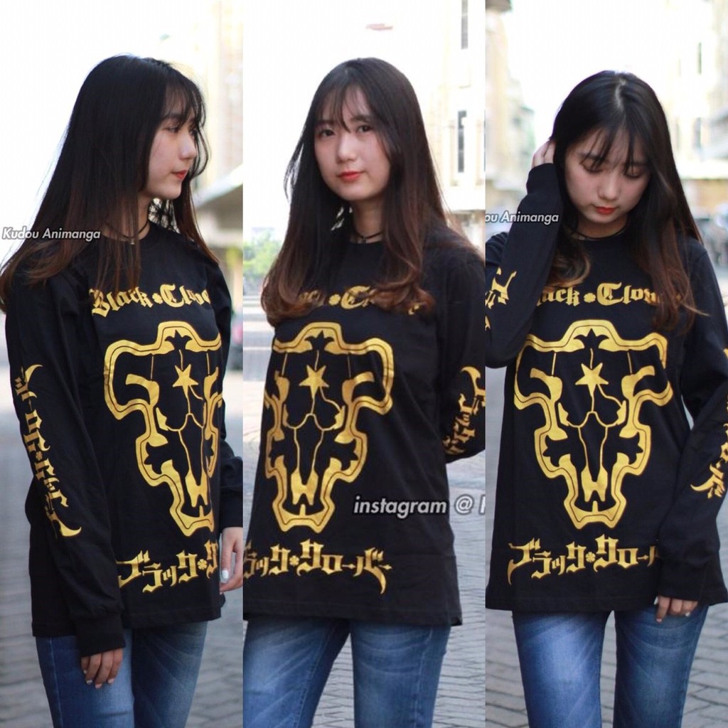 Longsleeve Blackbull Gold Black Clover