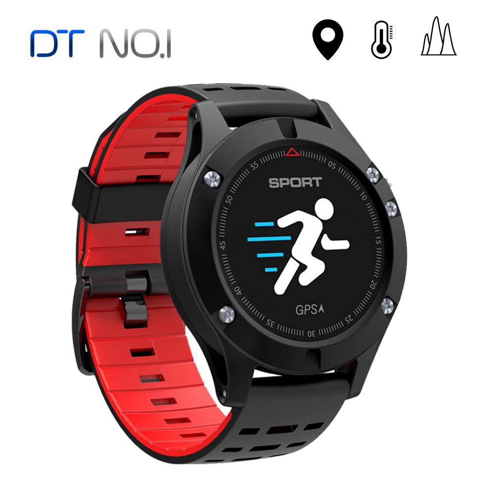 Cognos Smartwatch F5 Dt No.1 Gps Altimeter Barometer Thermometer Bluetooth 4.2 Smart Watch - Merah