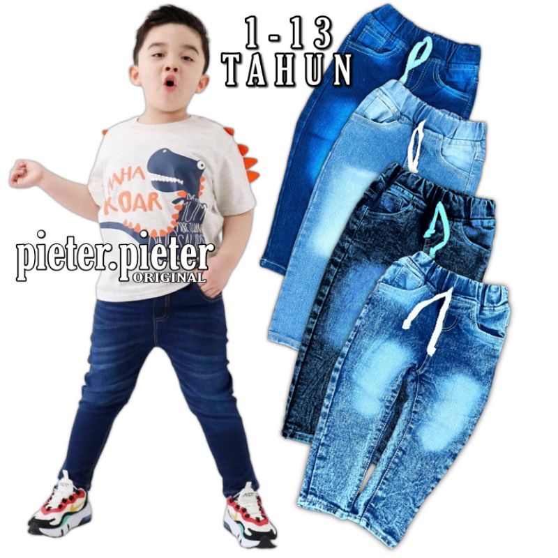 Celana Jeans Anak Model Skiny Jeans Anak Bahan Softjeans Stretch Mulur Elastif