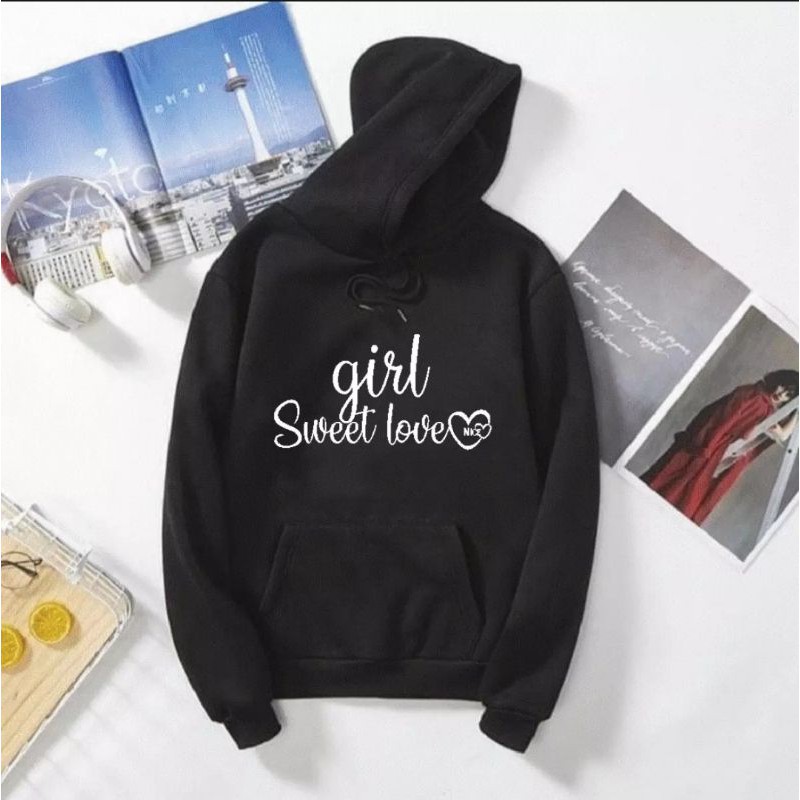 GIRL SWEET LOVE JUMPER SWEATER HOODIE UNISEX PREMIUM KEKINIAN TERBARU