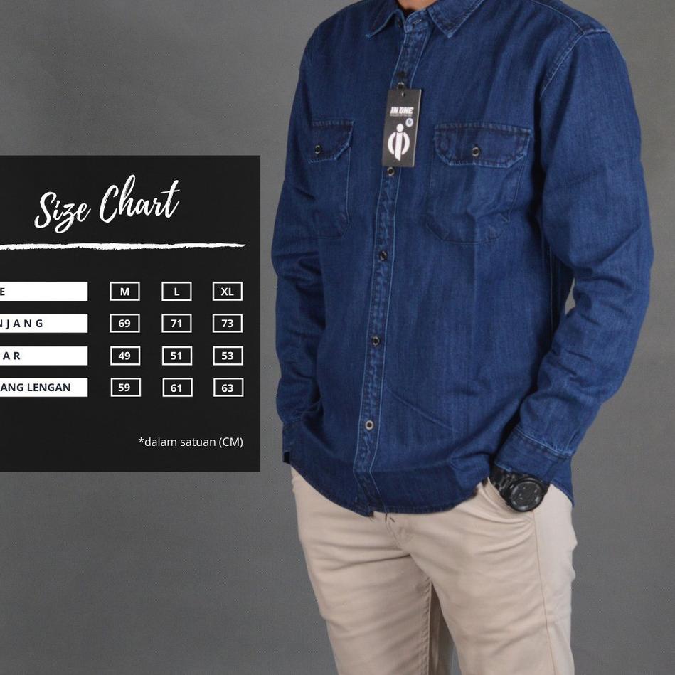 Telah Hadir.. Kemeja Jeans Pria / Kemeja Jeans Lengan Panjang / Kemeja Jeans Denim / Kemeja Jeans Le