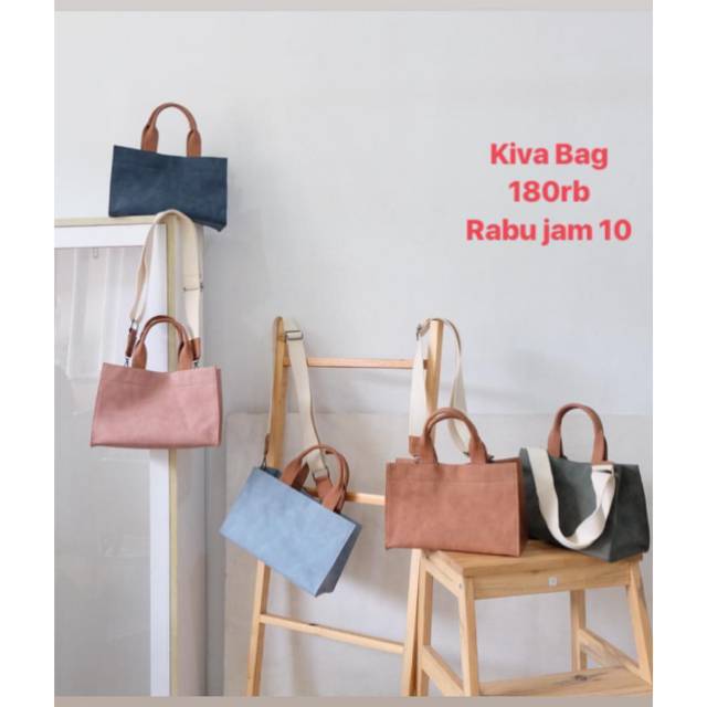 RESTOCK READY KIVA BAG VANILLA HIJAB VANILLA FOR FASHION MARHEN J RICO BAG TAS LEBARAN