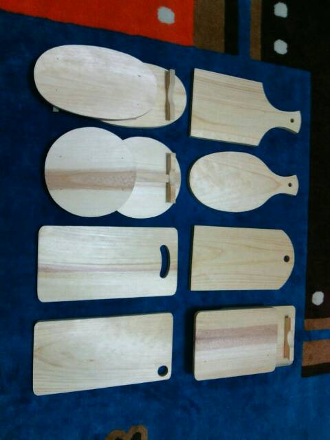 Talenan Kayu Pinus 30 x 15 MURAH TEBAL / Wooden Cutting Board