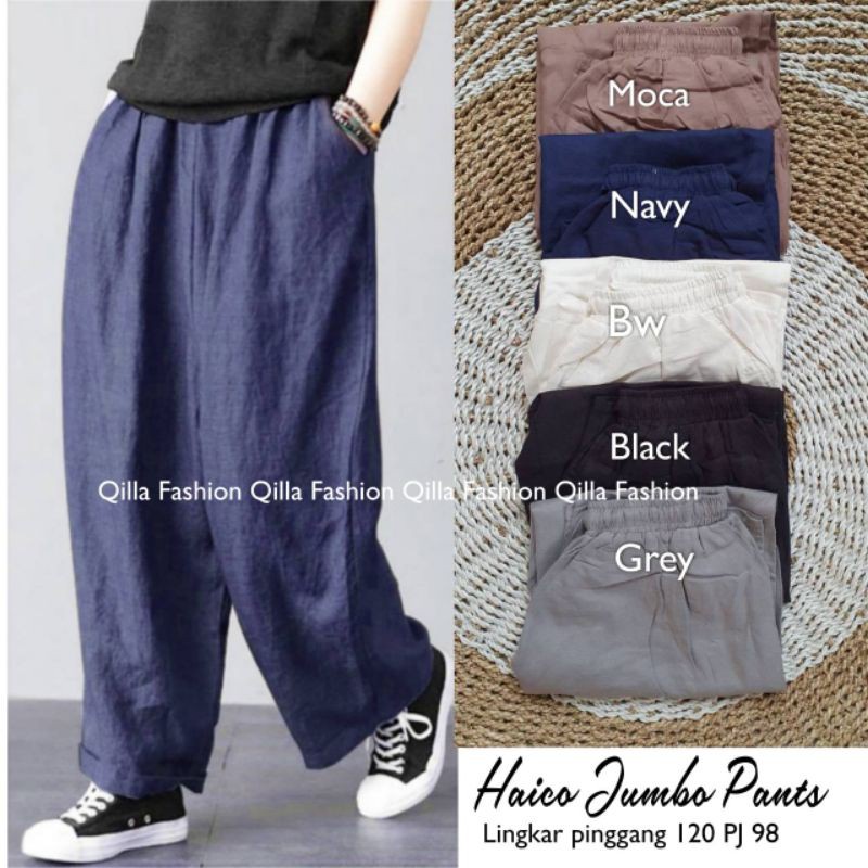 Kim Kim Pants / Haico Pants (Kulot Linen Pants - Katun Rami) Kim Kim Pant