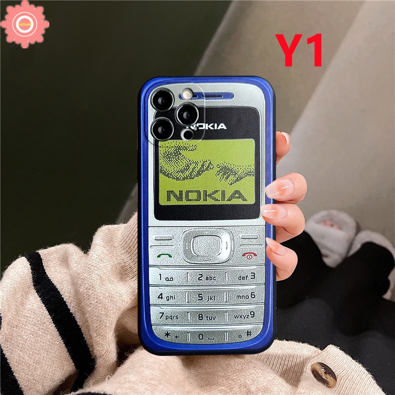 NOKIA Soft Case Bahan Silikon TPU Gaya Retro Untuk Xiaomi Redmi 10 9 9A 9T 9C Nfc Mi Poco M3 Pro Nfc X3 Redmi Note 8 9 10 10s Pro Max Plus