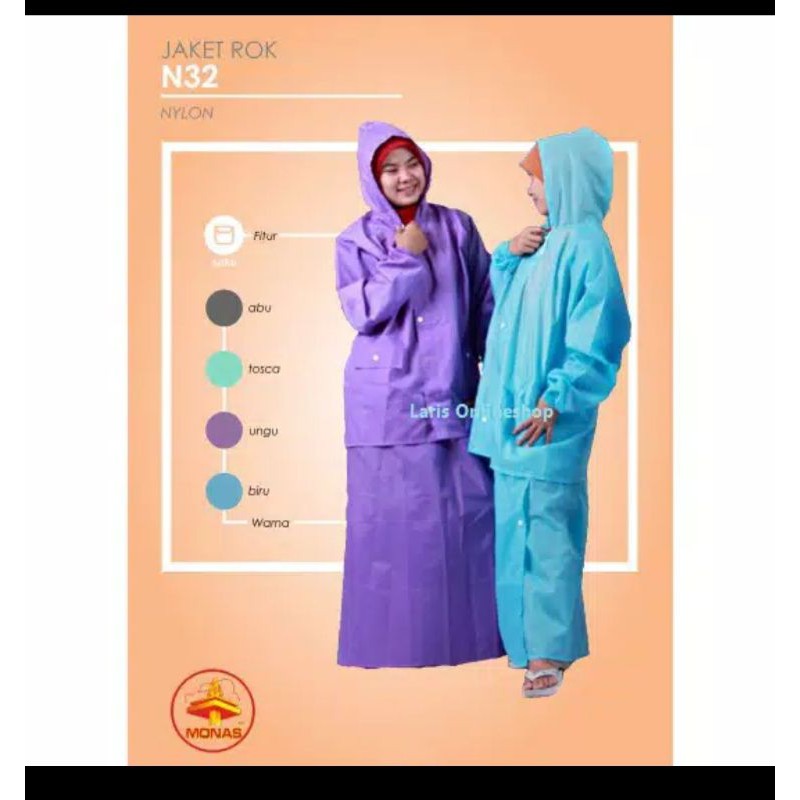 Jas Hujan Monas N32 /Jas Hujan Jaket Rok
