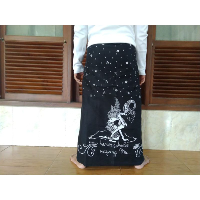 Sarung Batik Dewasa Motif Wayang Hamba Sekedar WayangMu