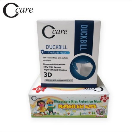 Masker Ccare Duckbill Anak + Duckbill Dewasa