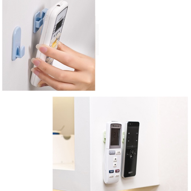 Tempat gantungan remot remote AC TV DVD dengan lem perekat double