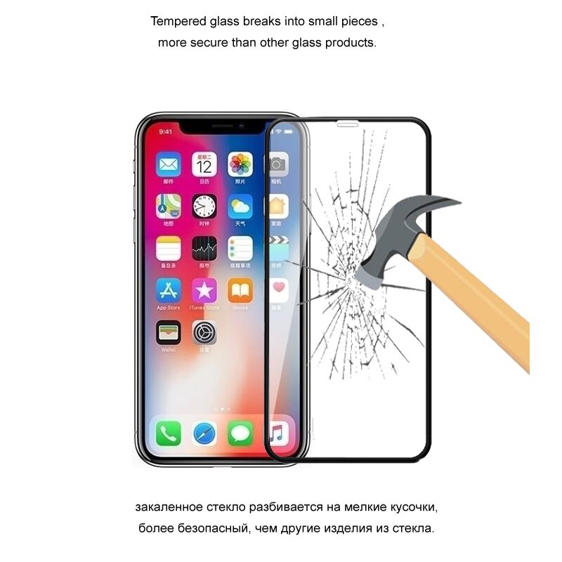 PROMO Tempered Glass APPLE Iphone X, Iphone XS, Iphone XR TG Layar FULL COVER Anti Gores Kaca