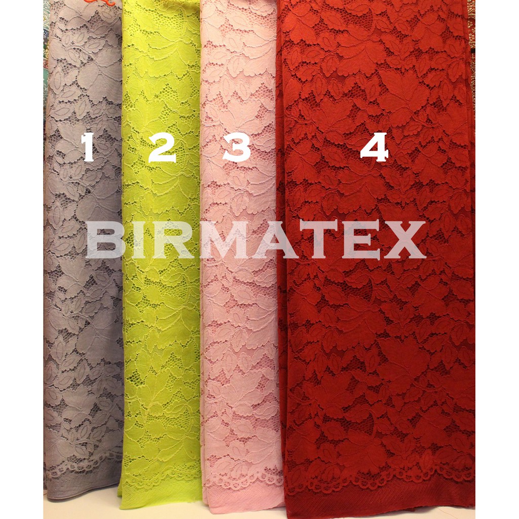 Kain Kebaya Semi Fatmawati Daun Timbul - Birmatex