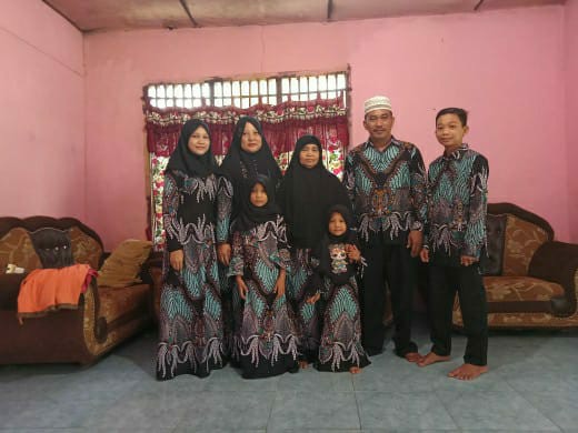 Batik Couple Keluarga Sania Ruffle Ori Ndoro Jowi Dnt Motif Madu Termurah Di Shopee