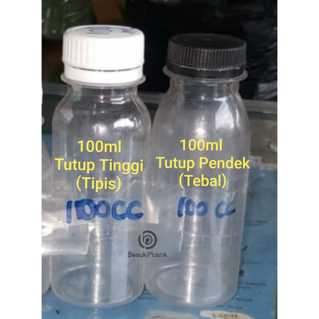 (GOJEK) Botol 100ml / Botol Plastik 100ml / Botol Minuman Plastik